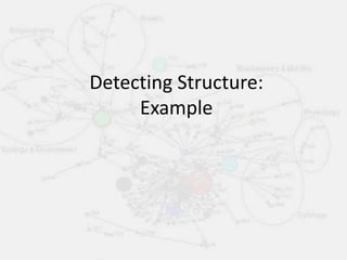 Detecting Structure:
Example
 