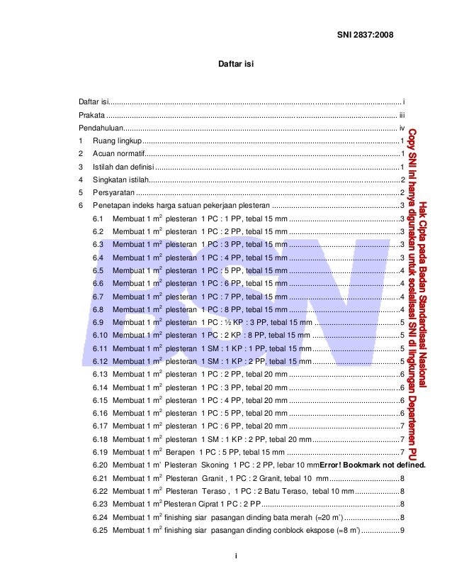 Sni 2837 2008 tata cara perhitungan harga satuan pekerjaan 