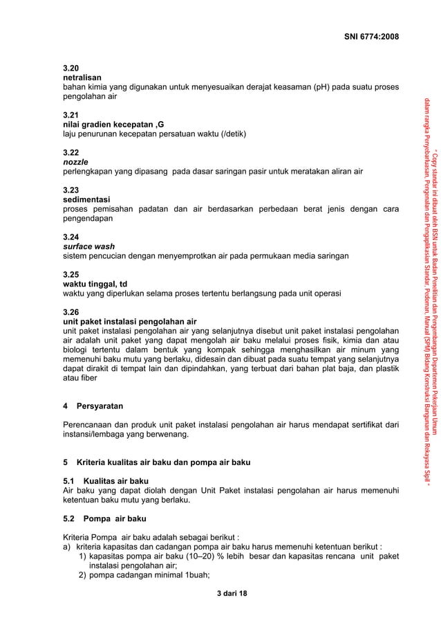 Sni 6774 2008.air bersih | PDF