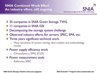 SNIA Emerald Introduction | PDF