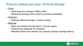 Storage Erasure Code Pros and Cons of Erasure Coding & Replication vs. RAID in Next-Gen ...