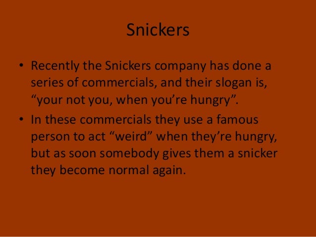 snickers slogan