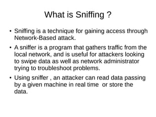 Sniffing via dsniff | PDF