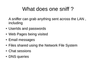 Sniffing via dsniff | PDF