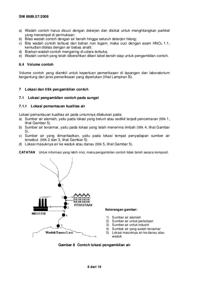 Sni 6989 57 2008 Tentang Air Dan Air Limbah Bagian 57 Metoda Penga