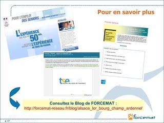 Pour en savoir plus Consultez le Blog de FORCEMAT : http://forcemat-reseau.fr/blog/alsace_lor_bourg_champ_ardenne / 