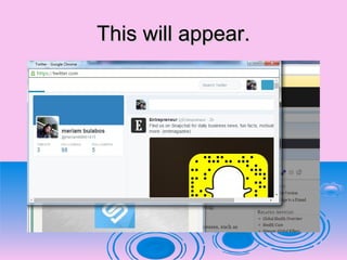 This will appear.This will appear.
 