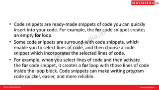 Snippet for .net