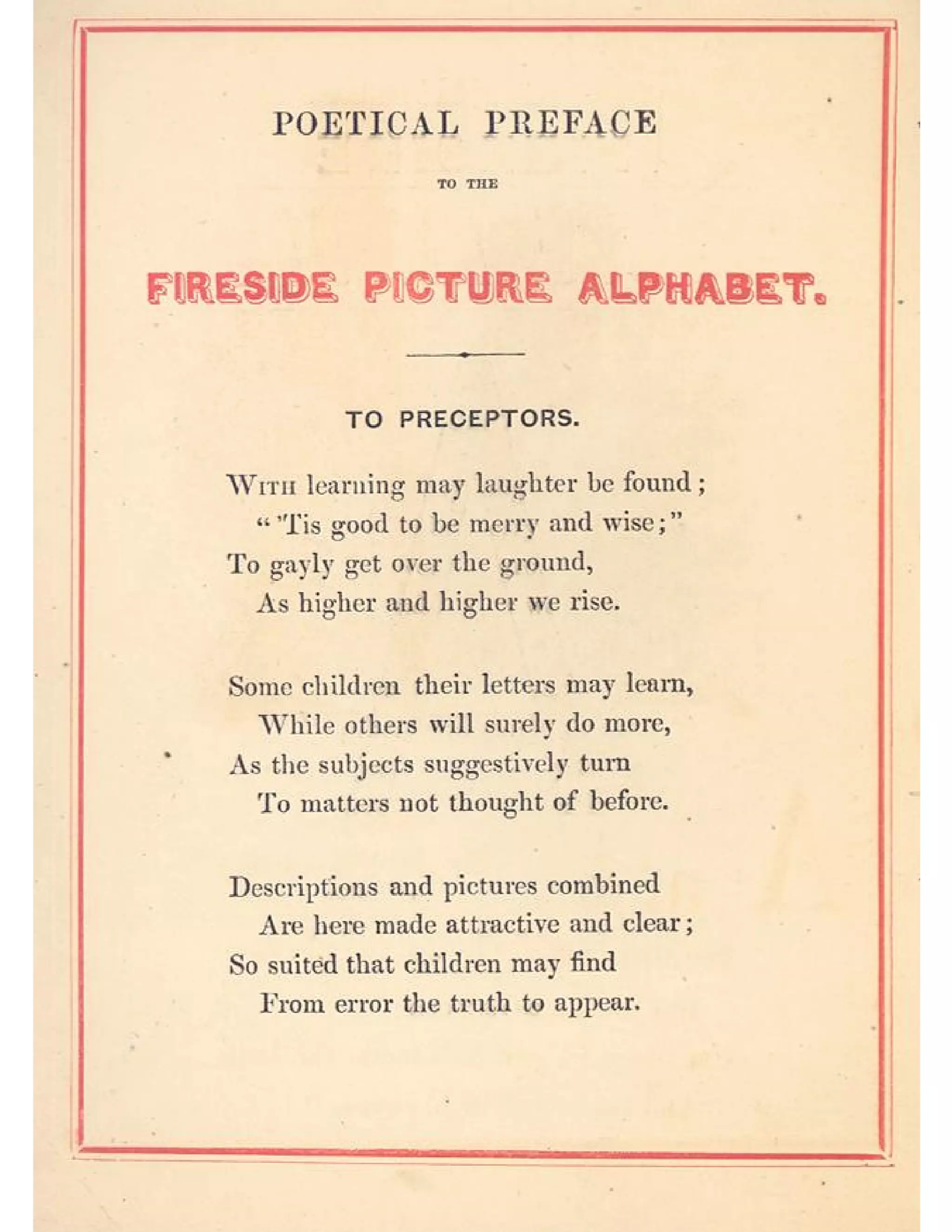 Fireside Alphabet Picture Book