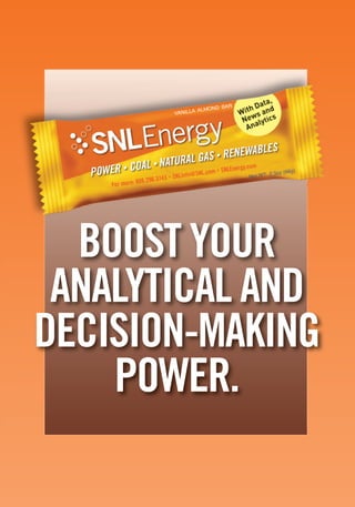 BOOST YOUR 
ANALYTICAL AND 
DECISION-MAKING 
POWER. 
 