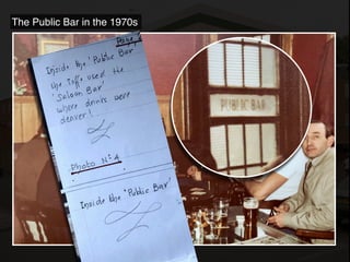 The Public Bar in the 1970s
 