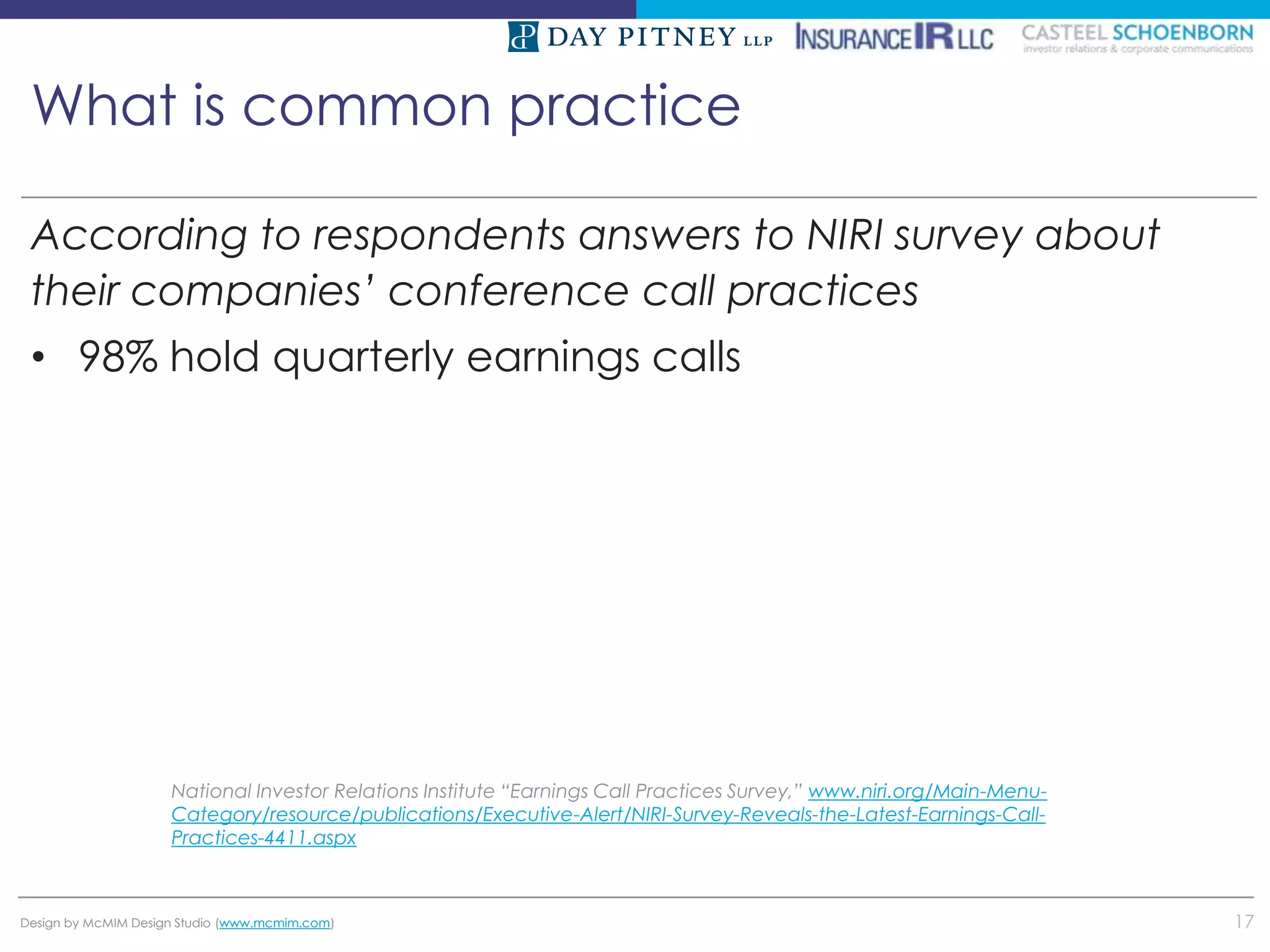 Bank and Insurance Investor Relations Best Practices Building an Eff…