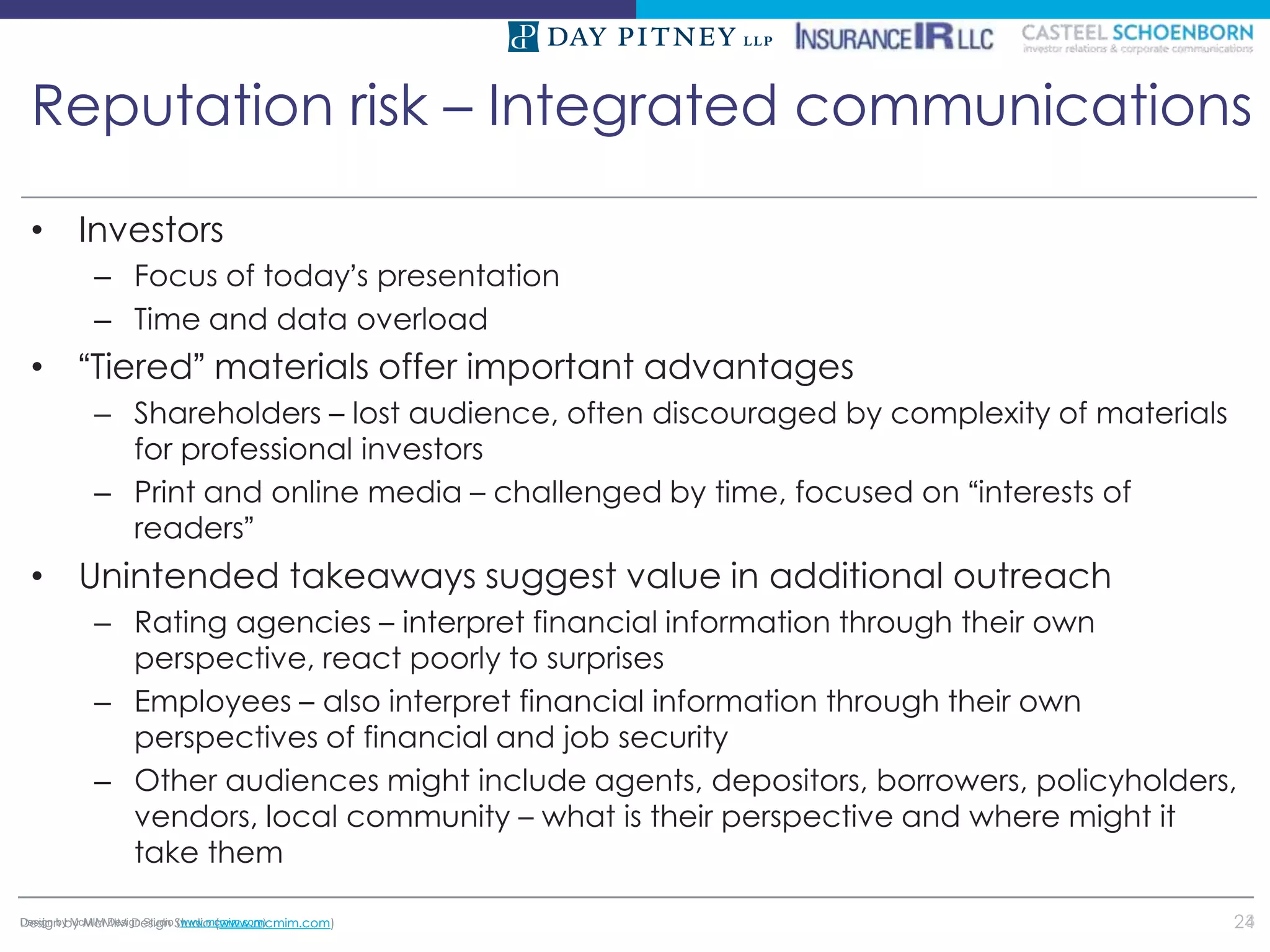 Bank and Insurance Investor Relations Best Practices Building an Eff…