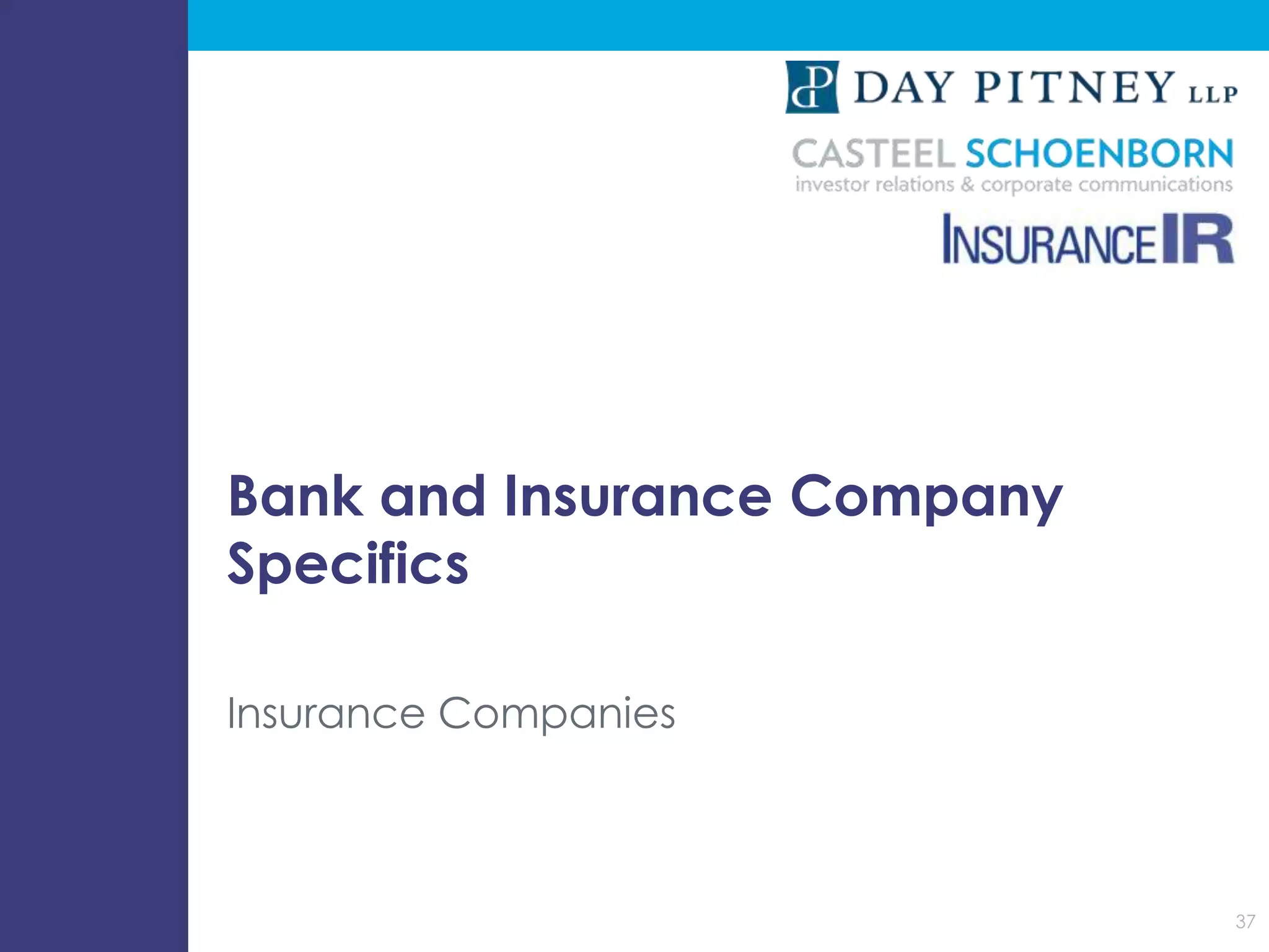 Bank and Insurance Investor Relations Best Practices Building an Eff…