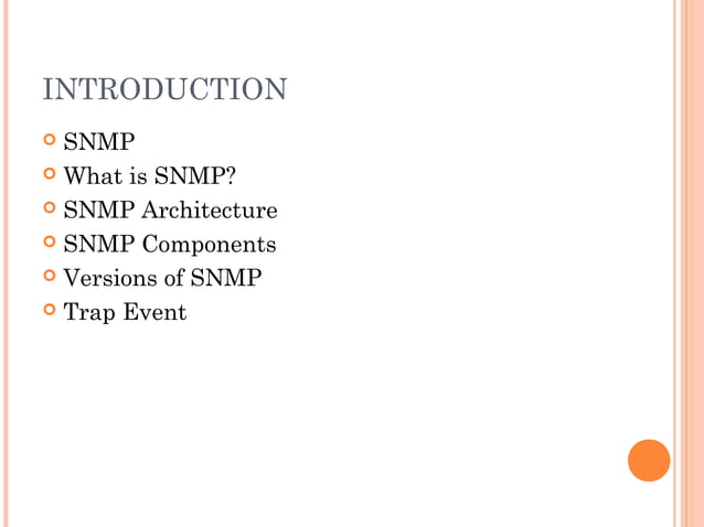 Snmp | PPT