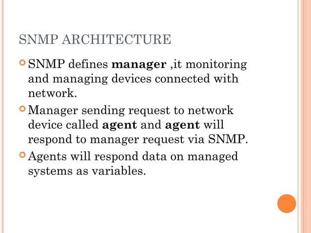 Snmp | PPT