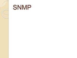 SNMP Protocol | PPTX