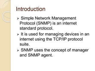 SNMP Protocol | PPTX