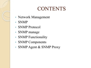Simple Network Management Protocol | PPTX