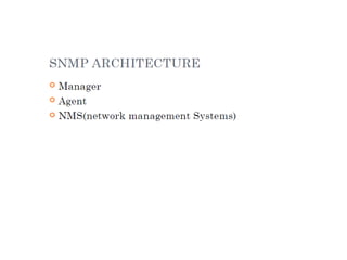 Snmp network monitoring | PPTX