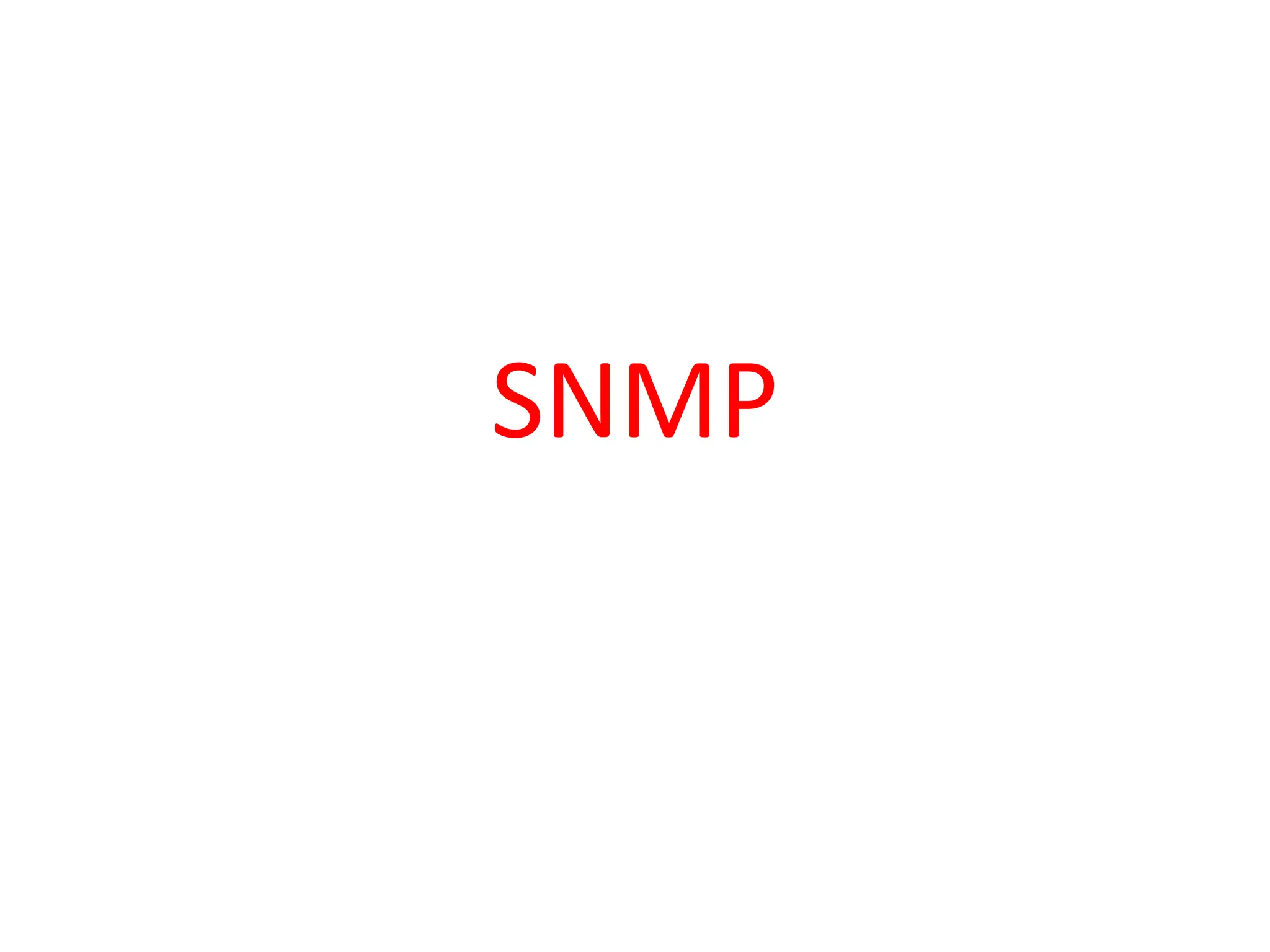 SNMP