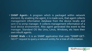 SNMP - Simple Network Management Protocol | PPTX