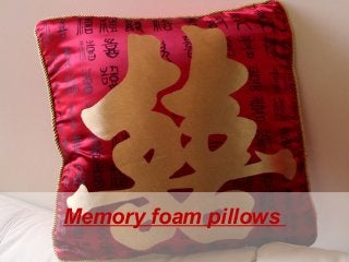 Memory foam pillows

 