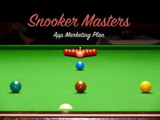 Snooker Masters
App Marketing Plan
 