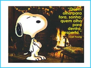 “ Quem olha para fora, sonha; quem olha para dentro, desperta.” Carl Young 