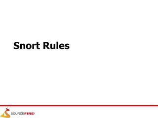 Snort Rules
 