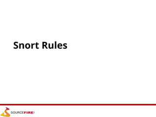 Snort Rules
 