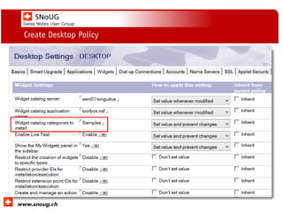 Social Collaboration 39: "Vernetzte Informationswelt“
www.dnug.de
Create Desktop Policy
 