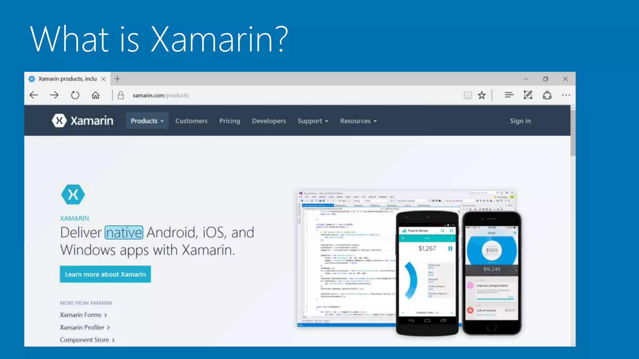 What is Xamarin?
 