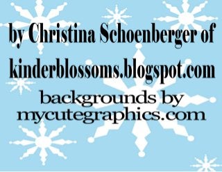 Snow Emergent Reader by Kinderblossoms