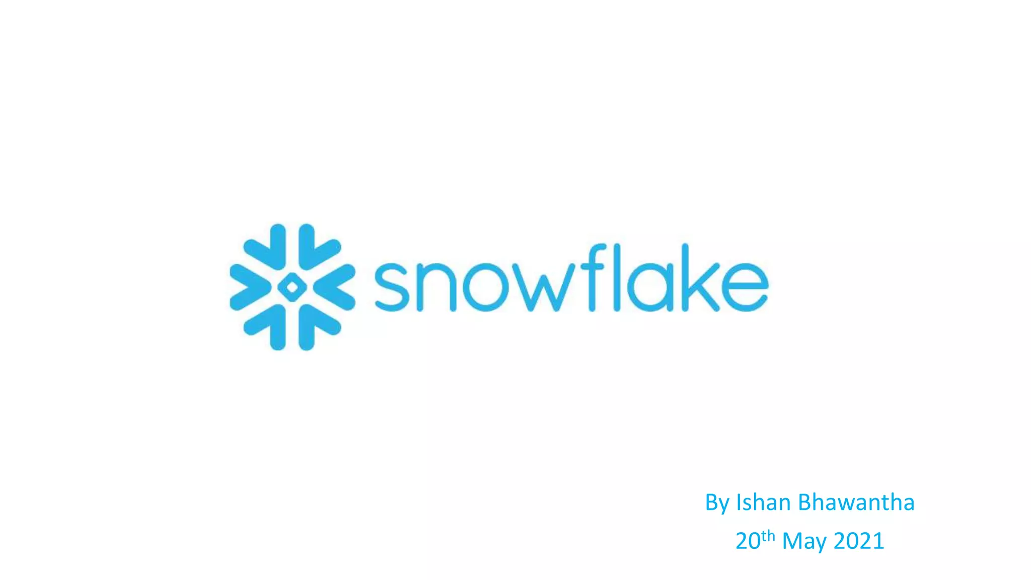 SNOWFLAKE
By Ishan Bhawantha
20th May 2021
 