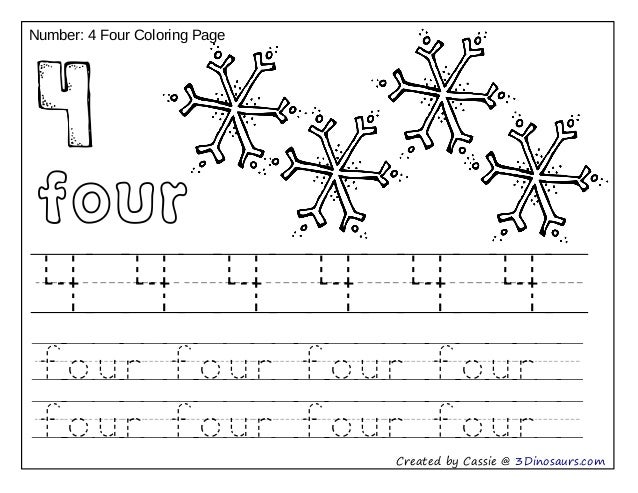 number 4 coloring page numberblocks number 4 coloring pages printable