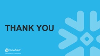 © 2022 Snowflake Inc. All Rights Reserved
THANK YOU
 