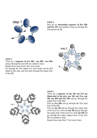 Beaded Snowflake Necklace Tutorial | PDF