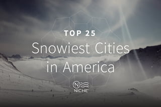 Top 50 Snowiest Cities in America