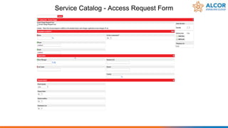 Service Catalog - Access Request Form
 