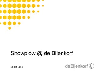 Snowplow @ de Bijenkorf
05-04-2017
 