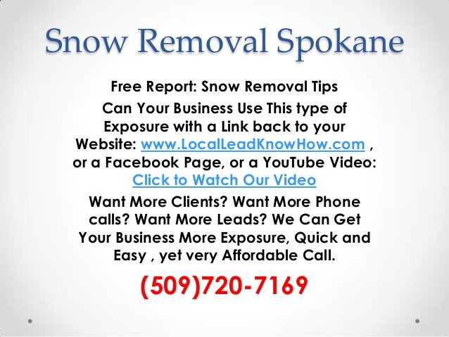 snow removal spokane spokane snow removal