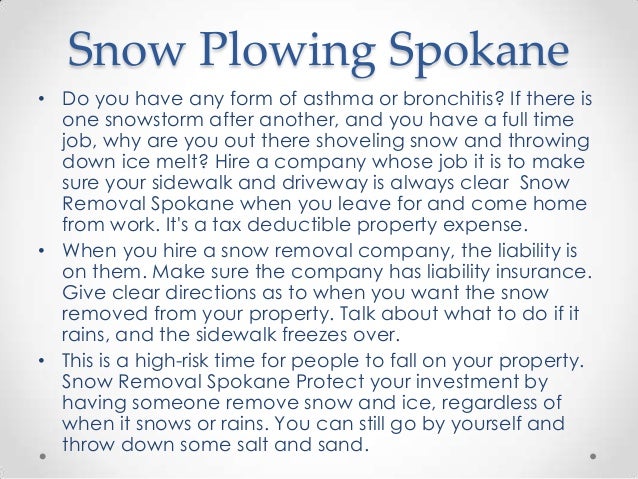 Snow Removal Spokane