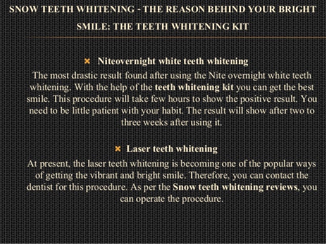 Snow Teeth Whitening The Reason Behind Your Bright Smile The Teeth