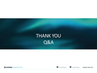 THANK YOU 
Q&A 
