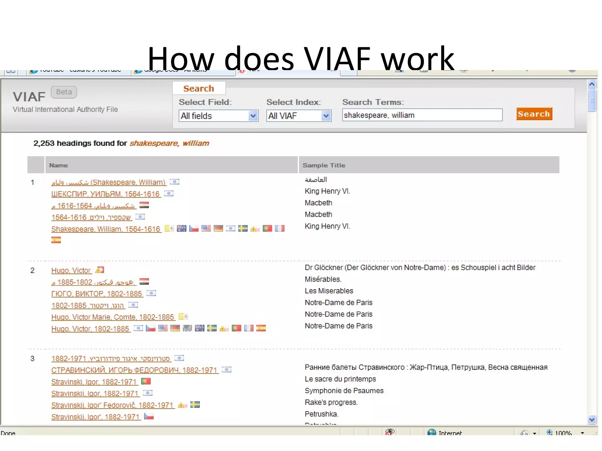 How does VIAF work
 