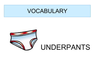 VOCABULARY UNDERPANTS