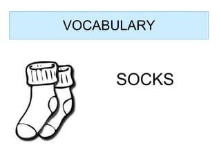 VOCABULARY SOCKS