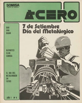 REVISTA ACERO N° 4, SOMISA, 1975