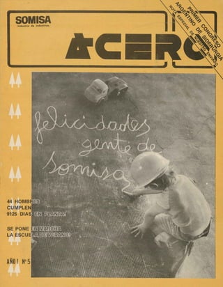 REVISTA ACERO N° 5, SOMISA, 1975